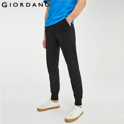 Giordano Men Pants Stretchy Elastic Waist Thin Lightweight Joggers Sporty Muti-Pocket Cauual Calca Masculina 01111092