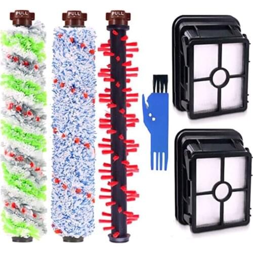 For Bissell Crosswave 2306 Multi-Surface Pet Brush Roll 1934 Area Rug Brush Roll 1866 Vacuum Filter Replacement Kit
