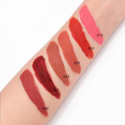 4g Lip Mud Mousse Texture Korean Style Vibrant Color Waterproof Long Lasting Matte Solid Tint Lipstick Makeup Tools