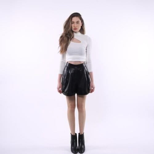 Leather Pleated Sort