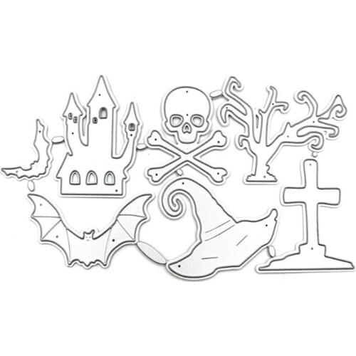 69HC Halloween Series Metal Cutting Dies Stencil DIY Scrapbooking Album Paper Card Template Mold Embossing Craft Decoration