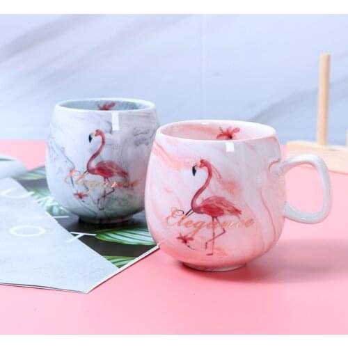 Fashion Flamingo Unicorn Letter Ceramic Mugs Home Office School Milk Tea Water Coffee Mug Drinkware Cup Festival Birthday Gifts