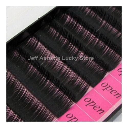 2 trays 10mm 12mm Individual Black C Curl False Eyelashs Extension Kit Eye Lash Diameter 0.10MM atacado maquiagem