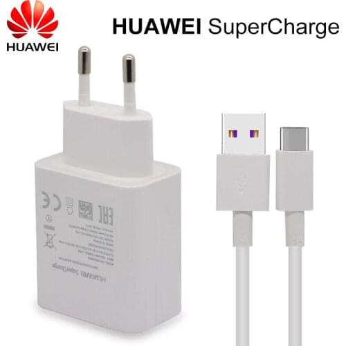 Original Huawei Mate 20 pro RS Supercharge USB Fast Charger 10V 4A 40W Adapter 5A Type C Cable for Nova 5 Honor Magic 2/P30 pro