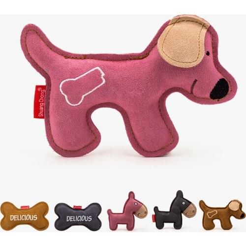 Squeak Chew Dog Toy Dog Pure Genuine Leather Sound Small Dog Toy Bite Resistant Pet Training Tour Interaction
