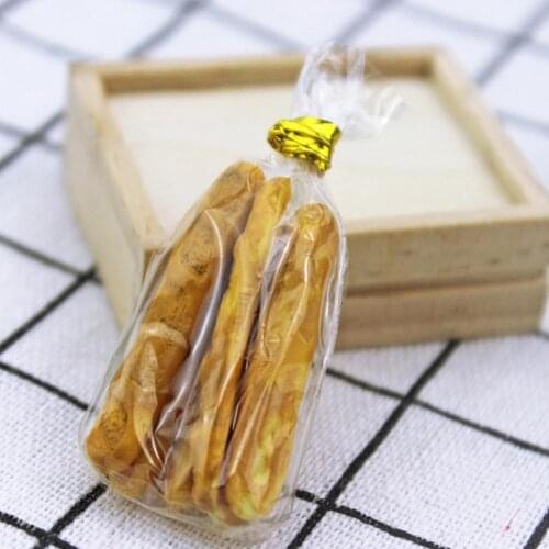 Fake Croissant Home Craft Mini Food Bread Ornament Miniature Dollhouse Decor Furniture Toys Doll House Accessories