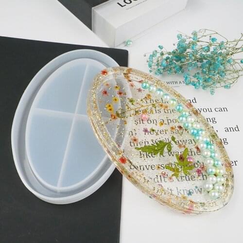 Resin Coaster Tray Silicone Mold Fruit Crystal Coaster Mold Epoxy Resin Tray Craft Home Decoration Handmade Tools
