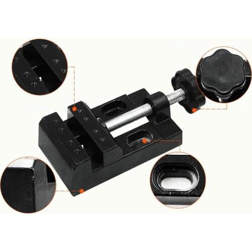 Adjustable Miniature Bench Vise Hobby Jewelry Nuclear Carving Bench Vice Clamp Grinding Drilling Pliers Aluminum Alloy