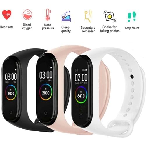 M4 Smart Band Fitness Trcker Sport Bracelet Pedometer Heart Rate Blood Pressure Health Wirstband Waterproof Smartband