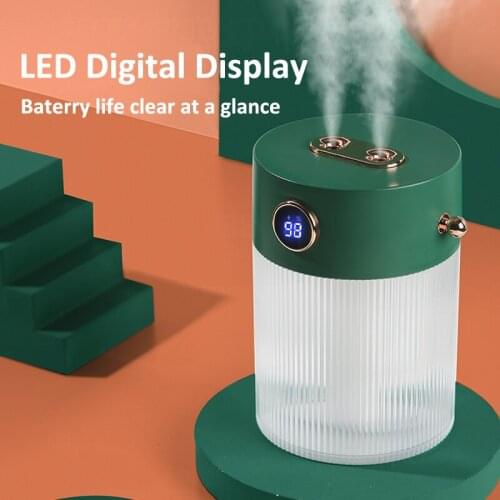 Ultrasonic Humidifier Diffuser 650ml Aroma Diffuser for Home USB Charging Built-in Battery Hogar Humidificador for Bedroom Baby