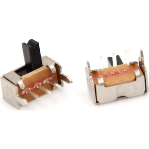10pcs/lot 3mm High Miniature Slide Switch Side Knob Toggle Switch SK12D07VG3 Stents Small Toggle Switch