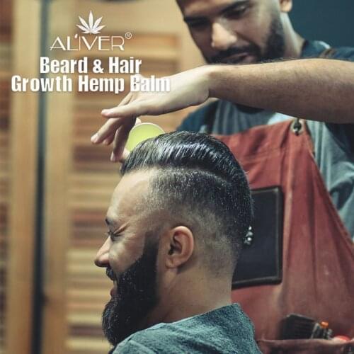 30g Men Organic Beard Hair Growth Plant Oil Balm Moustache Repair Wax Styling Moisturizing Smoothing Nutrition Conditioner 40JD