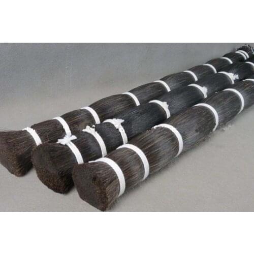 30 hanks violin viola cello Mongolia natural black bow hair horse tail 80-85 cm