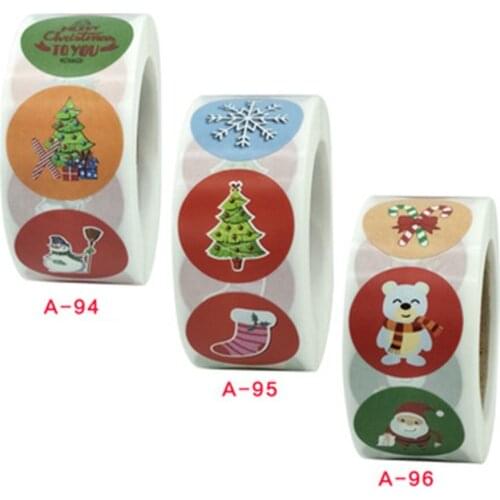 500pcs Kids Stickers Cute Cartoon Animals Christmas Snowman Santa Decoration Gift for Reward Children School Supplies