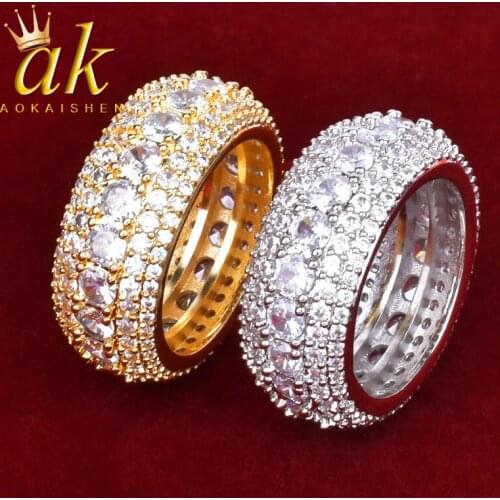 Aokaishen Gold Rings For Men