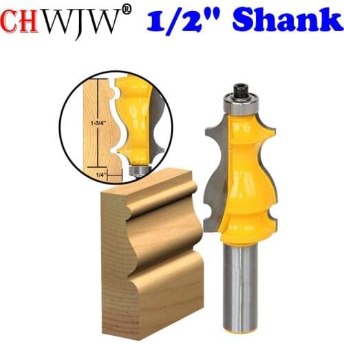 1PC Architectural Molding Router Bit 1/2" Shank Line knife Woodworking cutter Tenon Cutter for Woodworking Tools