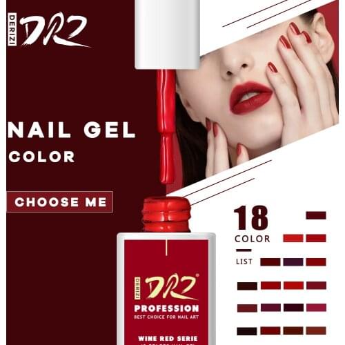 DERIZI Wine Red Gel Nail Polish vernis semi permanant UV Nail Gel Lak Primer Soak Off Nail Art Gel Varnish Gelpolish Manicure