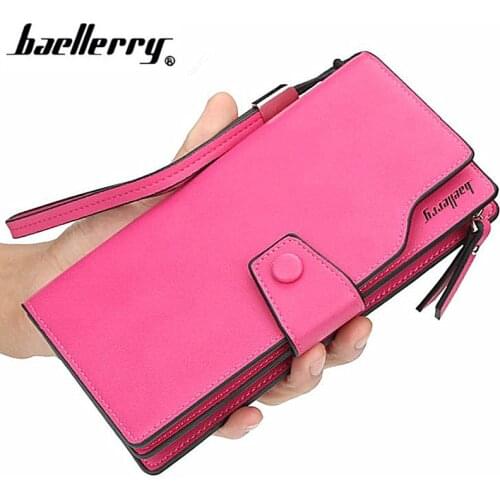 Baellerry Top quality leather wallet Women Brand Design Women Wallets female multifunction purse long big capacity card holders