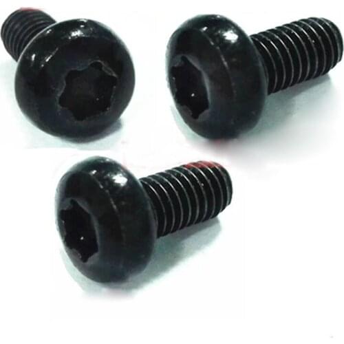 M2x5mm Torx T & TX Screw Round head Six Stars Screws DIN7985 Carbon steel Black Bolts 40Pcs