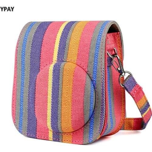 Mini11 Polaroid Camera Bag Colors Vintage PU Leather Case Shoulder Strap Pouch Carry Cover Protection
