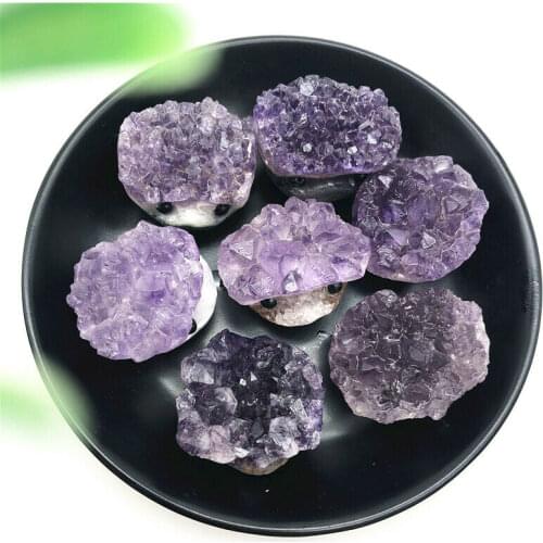 1PC Natural Amethyst Cluster Purple Quartz Crystal Hand Carved Hedgehog Gift Decor Natural Stones and Minerals