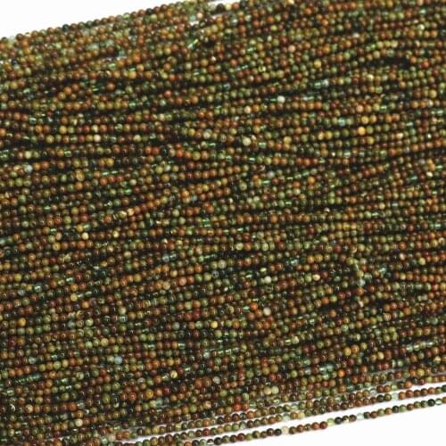 Natural peacock stone 2mm 3mm hot sale round loose beads diy jewelry findings accessories spacers making 15" B485