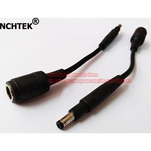 NCHTEK DC 4.8x1.7mm Male to DC 7.4x5.0mm Female Jack Connector Power Cable For HP Dell Notebook/Free DHL Shipping/100PCS