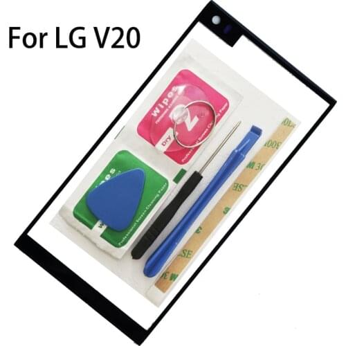 ZUCZUG 5.7''Front Outer For LG V20 Cell Phone Front Outer Glass Lens Touch Screen Panel With Tools