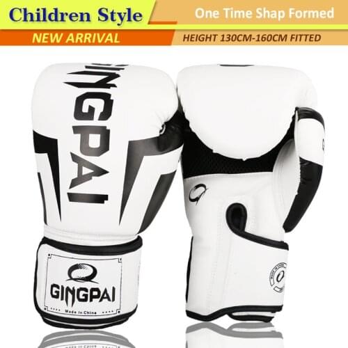 PU leather 5-14 years children babies kids boxing gloves muay thai carton funny boxe gloves child punching glove