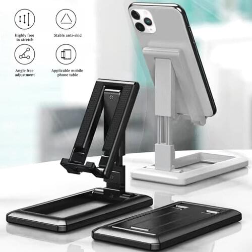 Foldable Tablet Desk Holder Phone Stand For iPad iPhone Samsung Mobile Phone Desktop Adjustable Desk Bracket Smartphone Stand