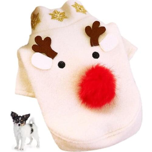 Christmas Pet Costume Cute Dress Up Xmas Pet Clothes Cat Apparel Dog Outfit Pet Supplies For Christmas Pet Accessories