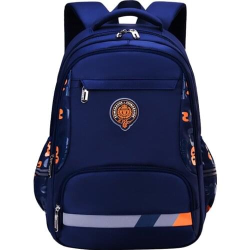 High Quality Nylon Children School Backpack For Teenagers Boys Girls British Style Kids Schoolbag Orthopedic School Bags Mochila