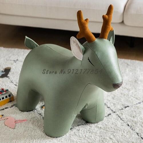 French Fighting Animal Modeling Stool Home Door Shoe Changing Stool Net Red Seat Creative Elephant Giraffe Stool