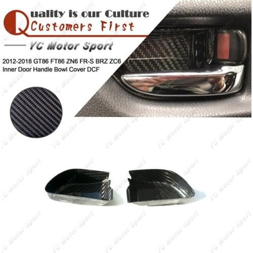 Dry Carbon Fiber Inner Door Handle Trim Fit For 2012-2018 GT86 FT86 ZN6 FR-S BRZ ZC6 Inner Door Handle Bowl Cover