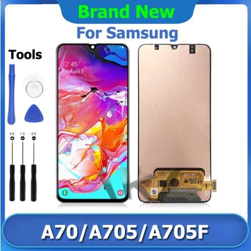 6.7" A70 LCD Display For SAMSUNG Galaxy A705 Touch Screen Digitizer Assembly Replacement A705F Super AMOLED Pantalla Repair