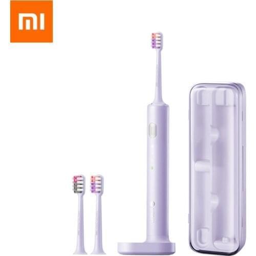 Xiaomi DR.BEI Sonic Vibration Electric Toothbrush Inductive Rechargeable Tooth Brush Adult Travel Toothbrush with 3 Brush Head