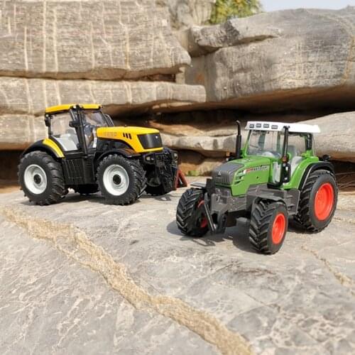 1/32 Alloy Engineering Truck Tractor Car Model Toy Farm Scene with Static Collection Ornaments Toys for Boys Diecast