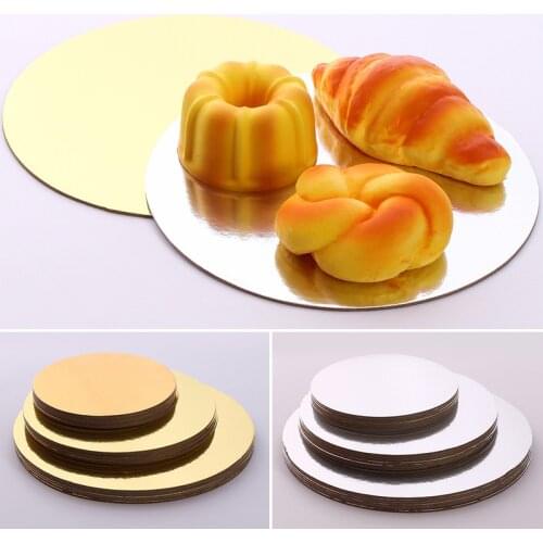 1 Set Round Cake Board Circle Base Cupcakes Stand Paper Cases Liner Party Pastry Baking Mat Decorations Turntable 6/8/10inch