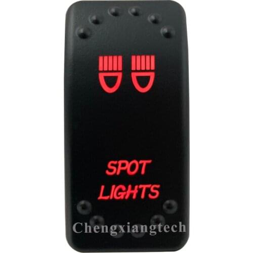 12V 20A / 24V 10A Dual Red Led 5P On Off SPST Rocker Switch Spot Lights Waterproof for Car Boat Truck Circuit Breaker