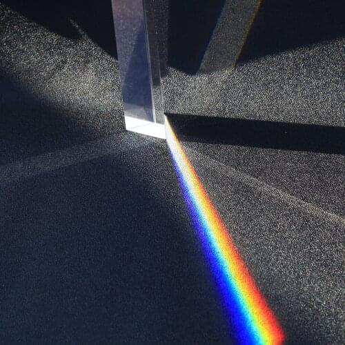 30*30*100mm Dispersion Photo Projects for Childrens Popular Physics Light in Rainbow Optical Glass Experiments
