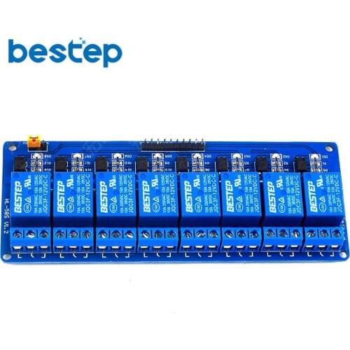 5pcs 8 Channle Relay Module relay expansion board 12V Low level triggered 8 way relay module for arduino