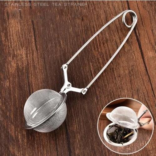 5pcs Stainless Steel Tea Ball Spoon Tea Mesh Ball Infuser Strainers With Handle kitchen tools