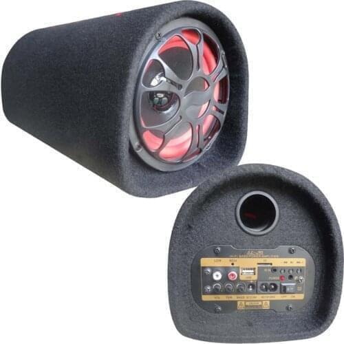 Audio Hifi Active Booster 5 inch 35W 24V 220V Input Car Subwoofer Tunnel Stereo Speaker Bass For TF USB Flash Disk Auto Parts