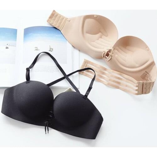 Mozhini Gather breast push up bra sexy little girl thickn seamless bra fashion lady one piece bra multiway women brassiere bra