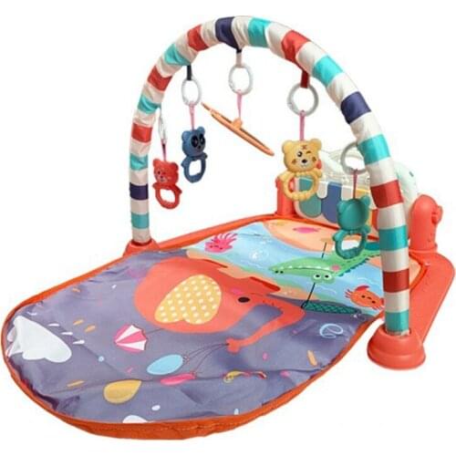 Baby Musical Gym Play Mat Kids Rug Gym with Piano Keyboard Fitness Activity Carpet Toys Infant Crawling Game Mat