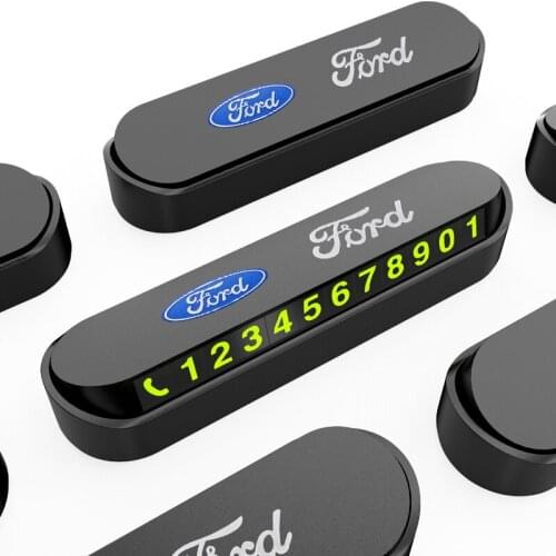 For Ford Fiesta EcoSport ESCORT Ranger Mondeo FOCUS 2 3 4 Car Temporary Parking Phone Number Card Plate Park Stop Accessories