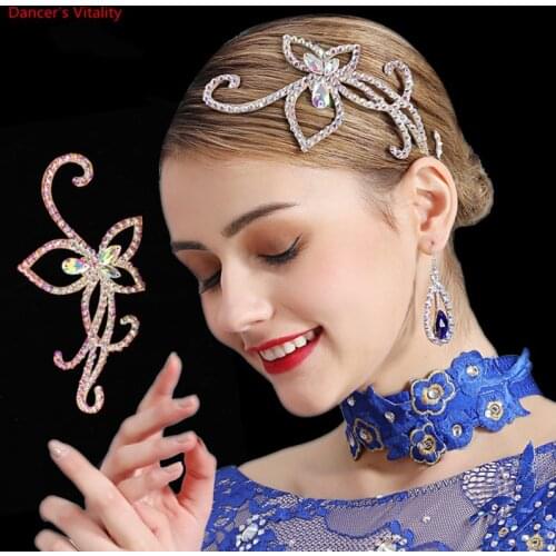 Belly Dance Latin Dance Ballroom Dance Headdress Handmade Cowhide Bottom Luxury Oriental dance Dance Headdress