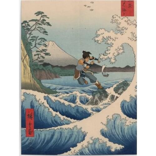 Canvas HD Prints Pictures Suruga Satta Wall Art Painting Home Decor Landscape Modular Kaijo Korra Poster Living Room Framework