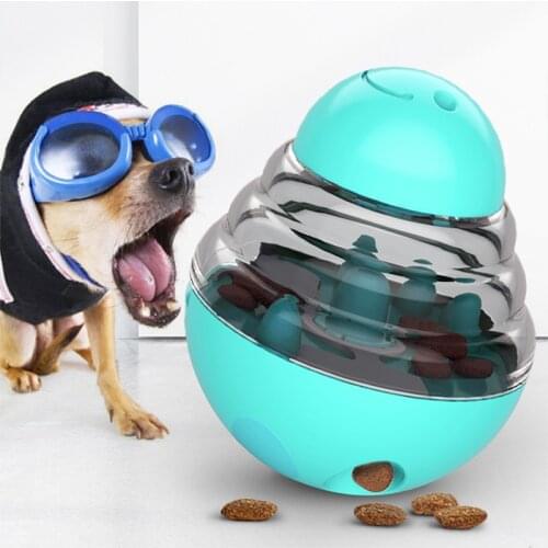 Shake The Food Spilling Ball Dog Toy Universal Food Spill Toy For Cats And Dogs Adjustable Food Spill Hole Pet Educational Toy