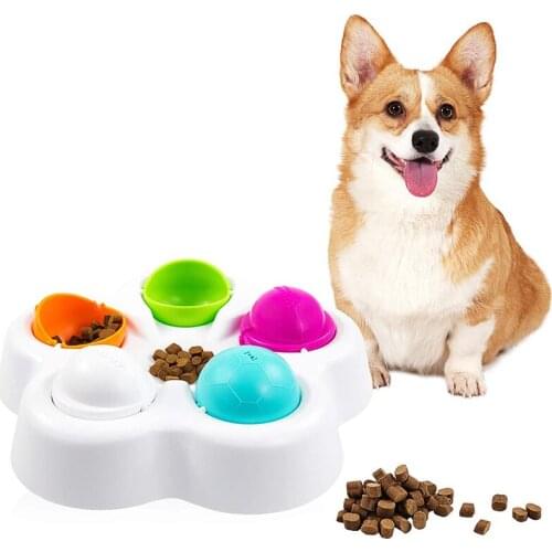 Dog Puzzle Toy IQ Interactive Dog Toy Pet Treat Dispenser Slow Rotating Feeder, Pet Training for Small Medium Cats Dogs Beginner